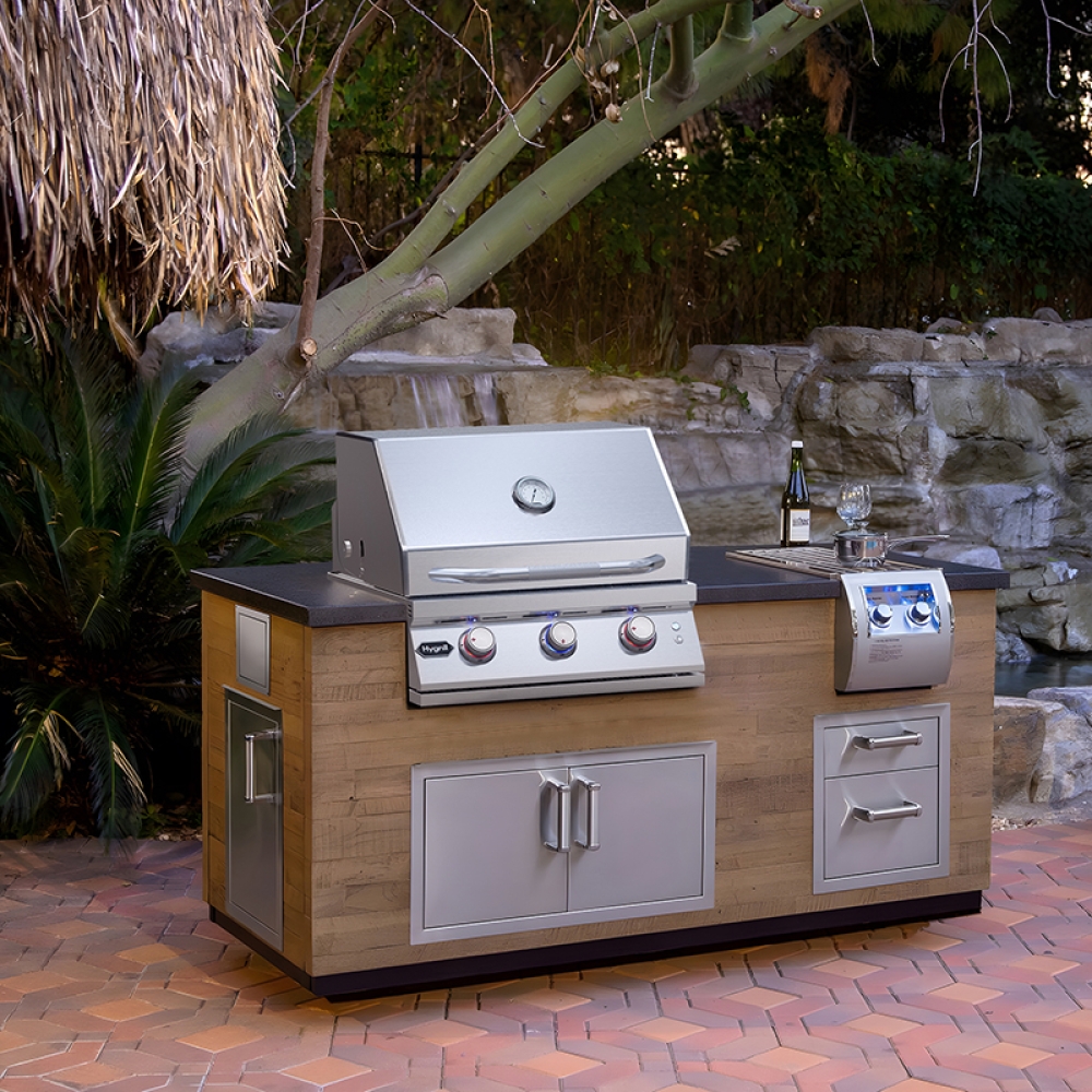 Hygrill Premium XTR 3-Burner Built In Grill, Stainless Steel Grill Head for Outdoor Kitchen and BBQ Grill Island, Heavy Duty Natural Gas Grill