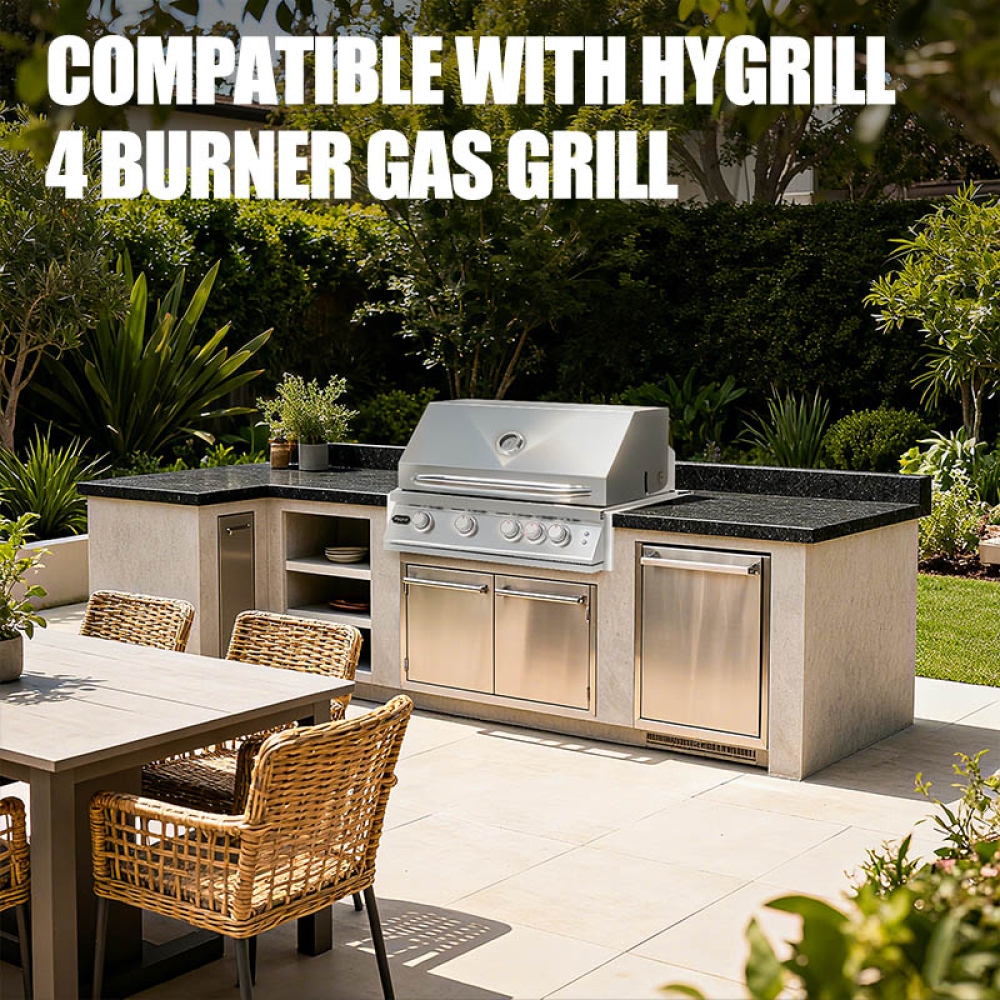 Hygrill Premium BBQ Insulation Jacket for 4-Burners Gas Grills, 32-Inch Built-in Grills