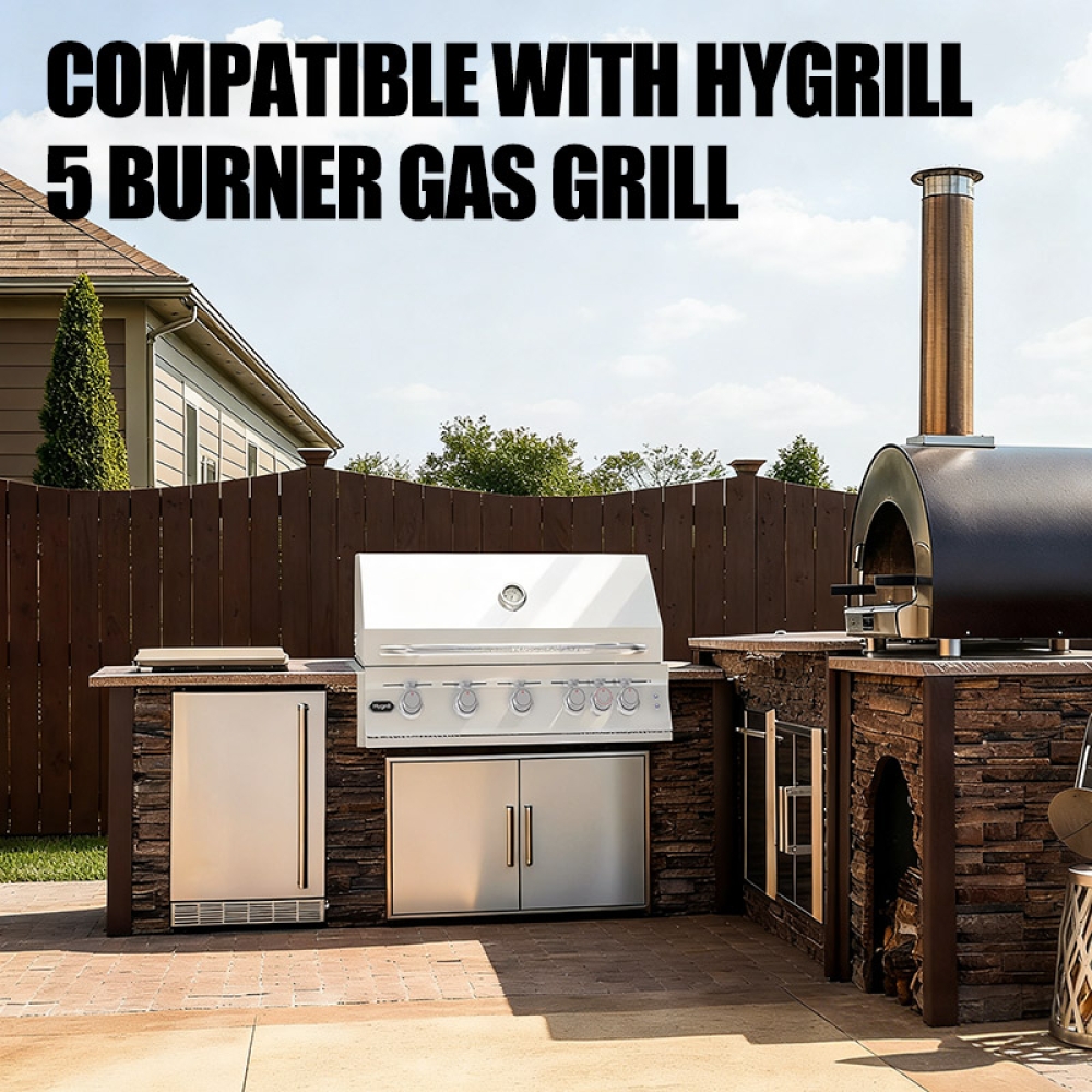 Hygrill Stainless Steel Grills Insulated Jacket for 40-Inch 5-Burner Gas Grills